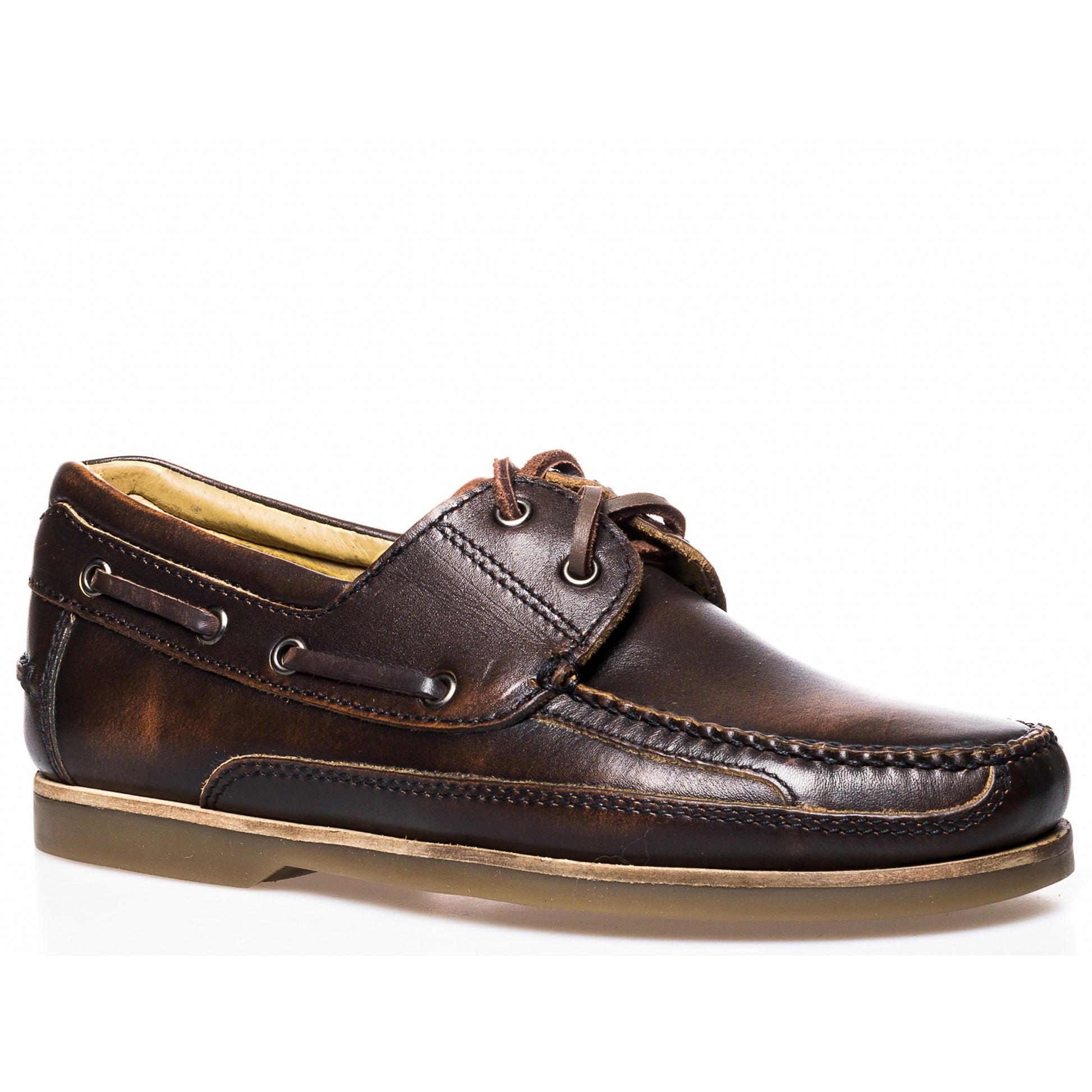 Stetson Mens Dillon Leather Boat Shoes