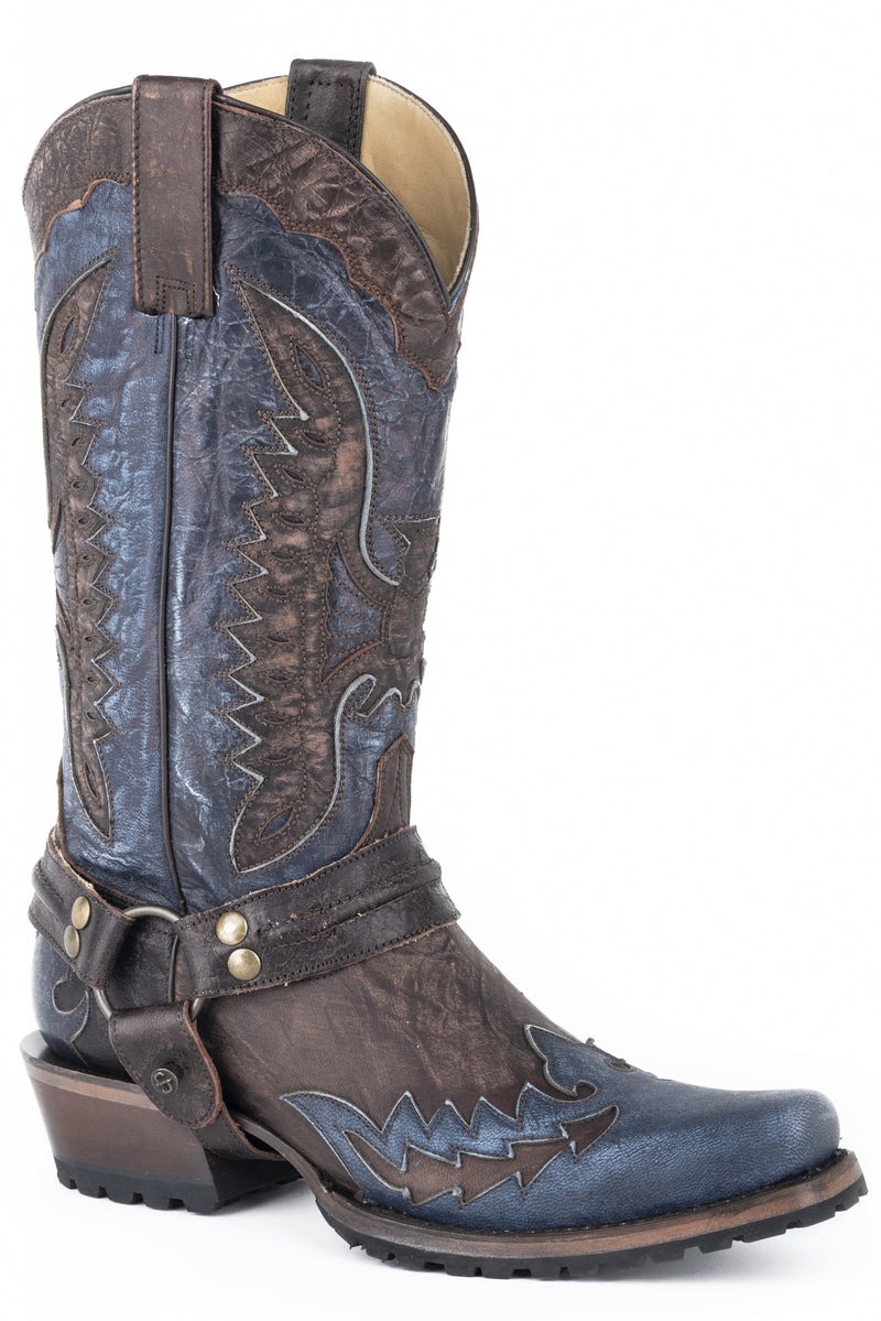 Stetson Mens Outlaw Eagle Bike Lug Sole Boots
