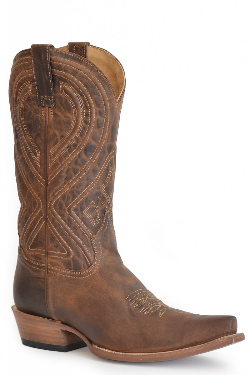 Stetson Mens Mossman Snip Toe Boots