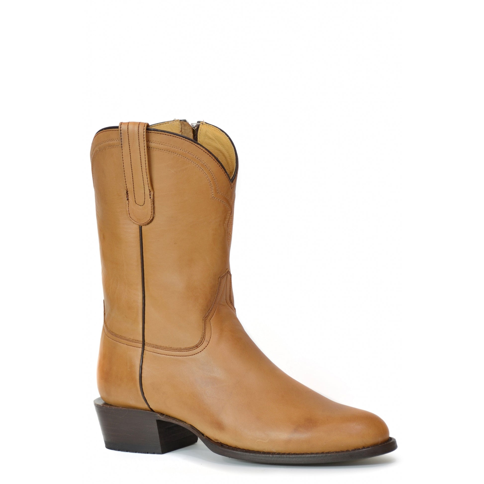 Stetson Mens Rancher Zip Wide R Toe Boots