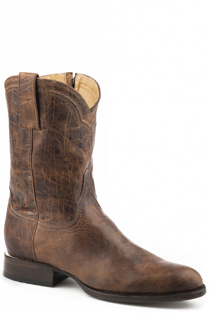 Stetson Mens Rancher Zip Wide R Toe Boots