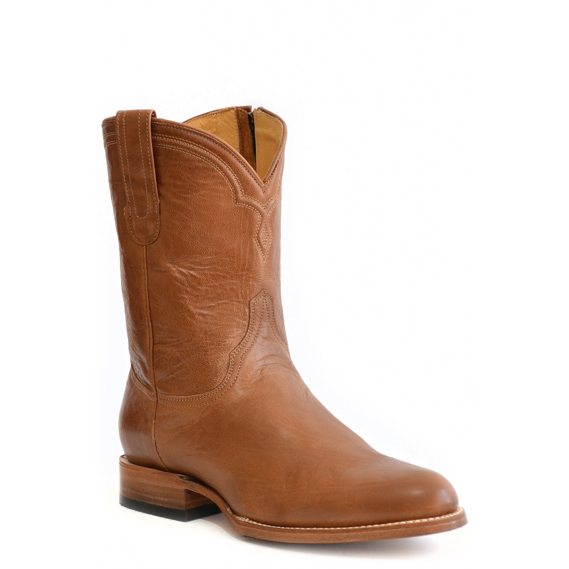 Stetson Mens Rancher Zip Wide R Toe Boots