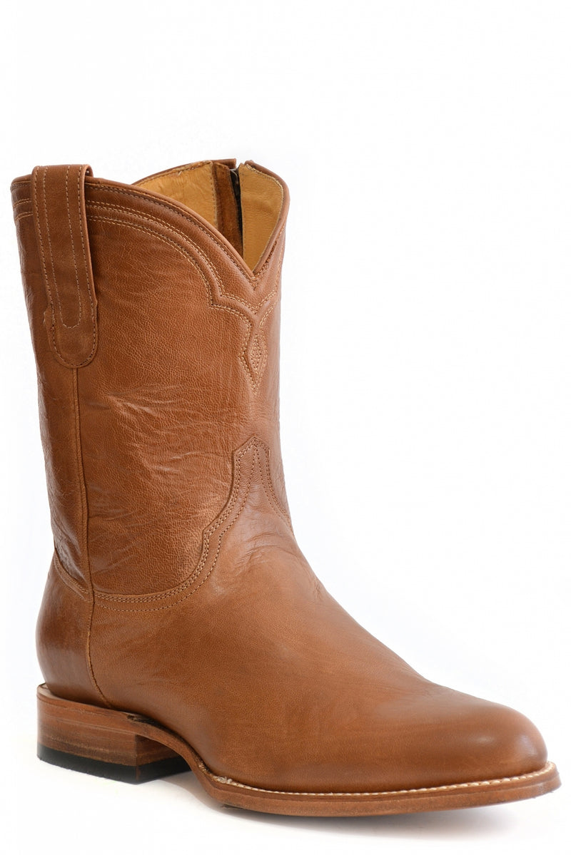 Stetson Mens Rancher Zip Wide R Toe Boots