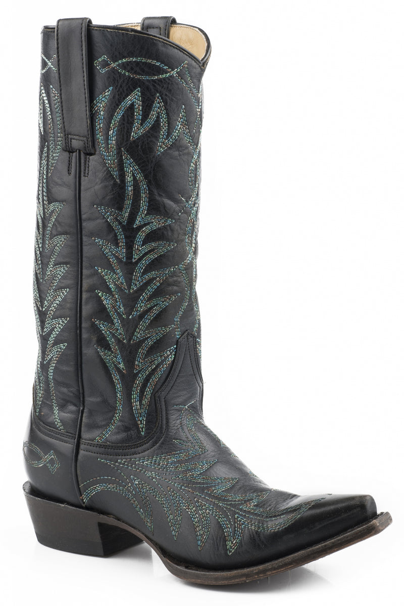 Stetson Ladies Stella Snip Toe 13" Shaft Leather Sole Boots