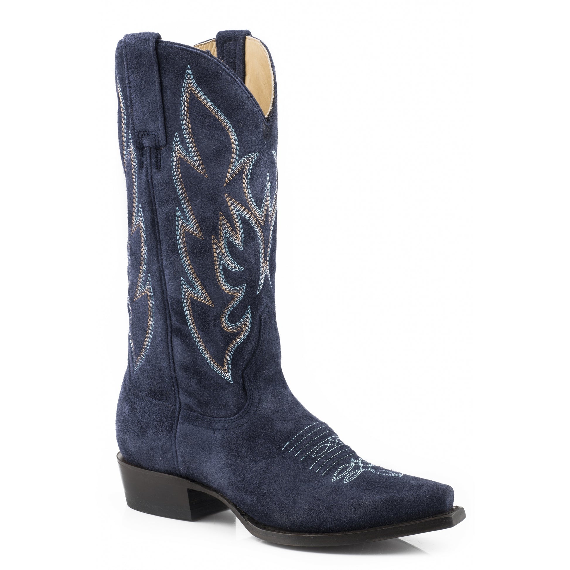 Stetson Ladies Quinn Snip Toe 13" Shaft Leather Sole Boots