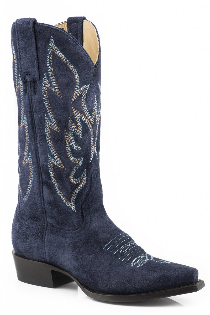 Stetson Ladies Quinn Snip Toe 13" Shaft Leather Sole Boots