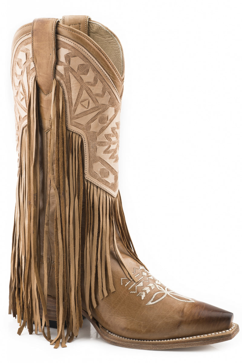 Stetson Ladies Sloane Snip Toe 13" Shaft Leather Sole Boots