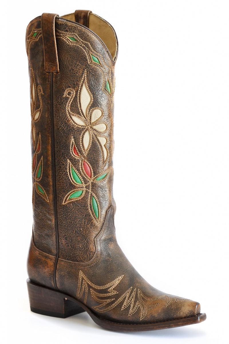 Stetson Ladies Fleur 15" Shaft Snip Toe Boots