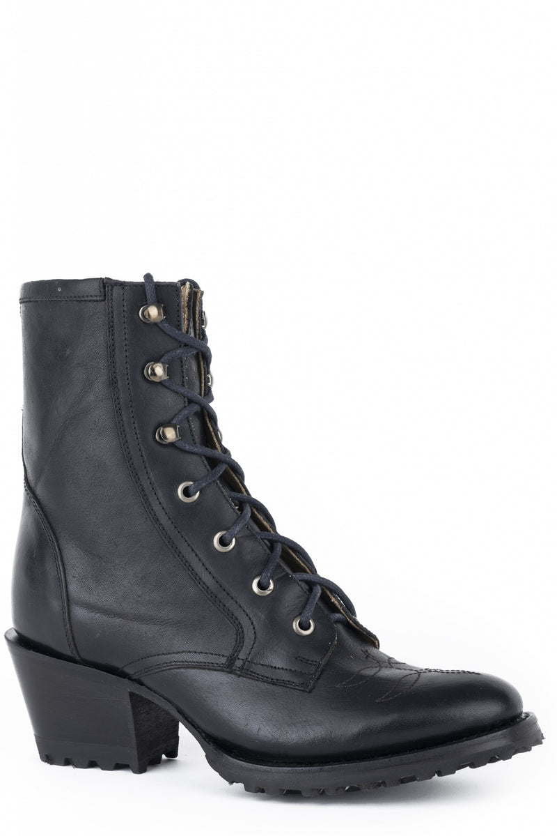 Stetson Ladies Hattie 7" Shaft Lace Up Round Toe Boots