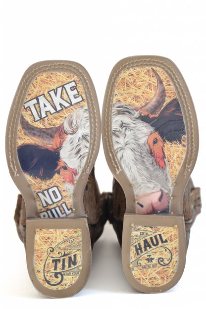 Tin Haul Big Kids Boots - Shaggy with Take No Bull Sole