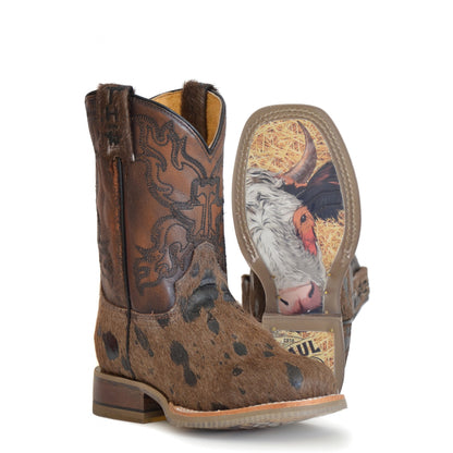 Tin Haul Big Kids Boots - Shaggy with Take No Bull Sole