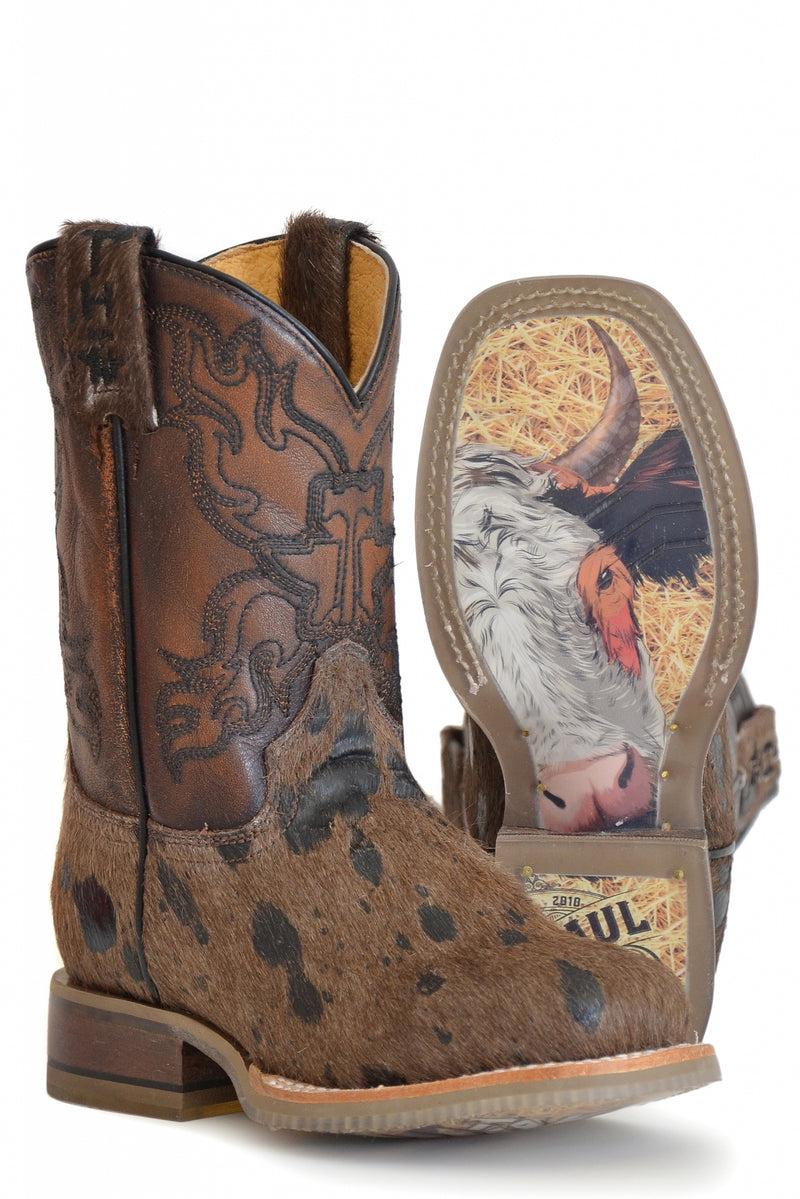 Tin Haul Big Kids Boots - Shaggy with Take No Bull Sole