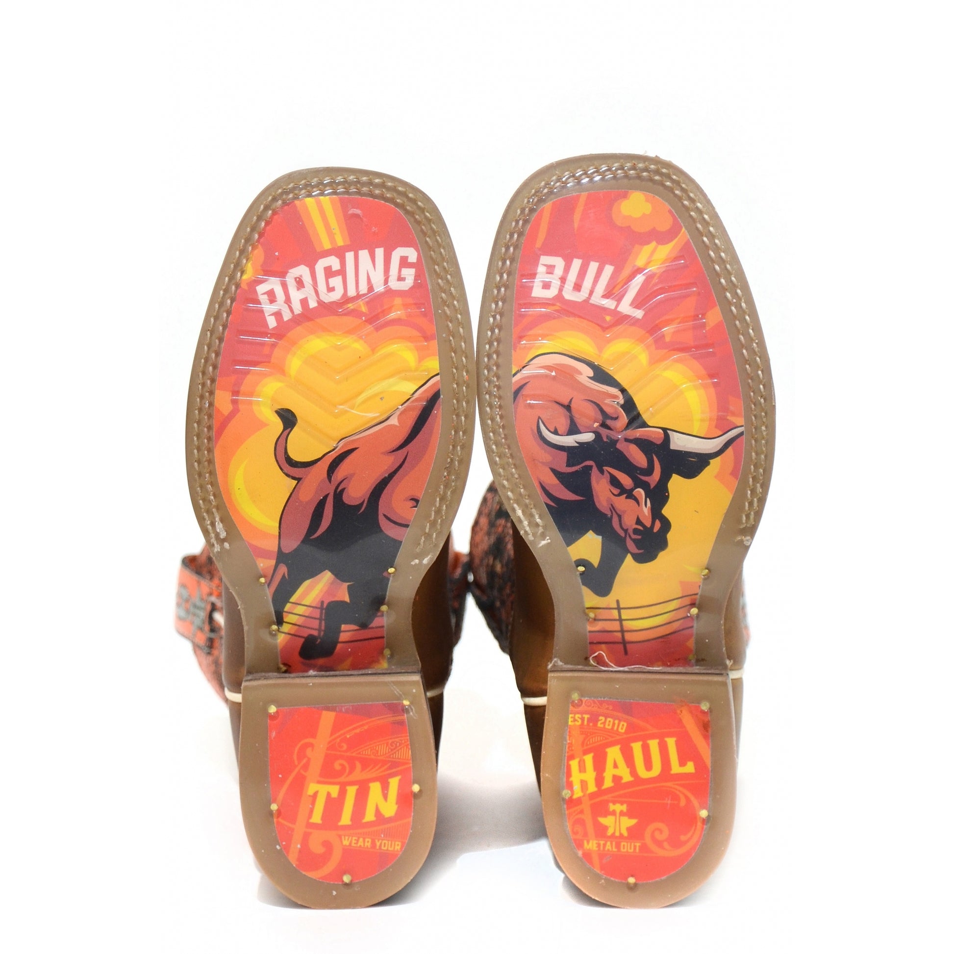 Tin Haul Big Kids Boots -Mini Brands with Raging Bull Sole