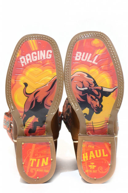 Tin Haul Big Kids Boots -Mini Brands with Raging Bull Sole