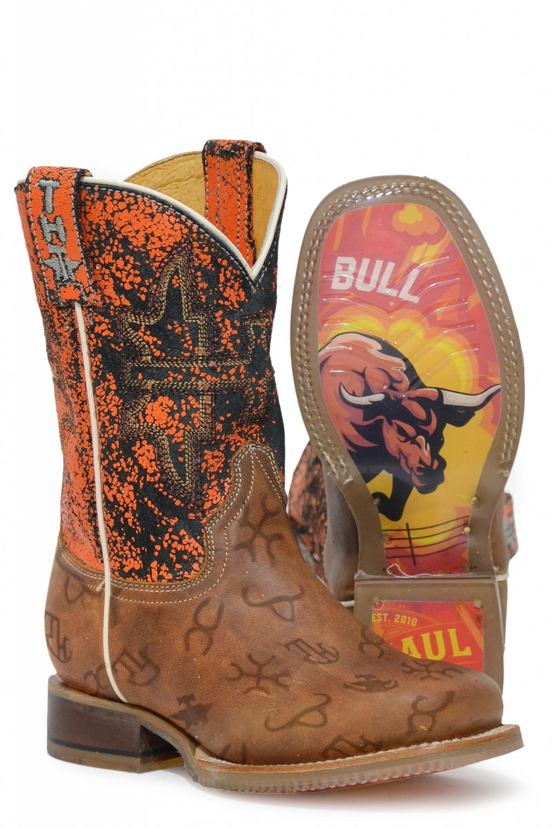 Tin Haul Big Kids Boots -Mini Brands with Raging Bull Sole
