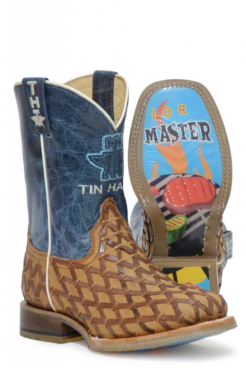 Tin Haul Big Kids Boots -Grill Master Junior with Junior Grill Master Sole