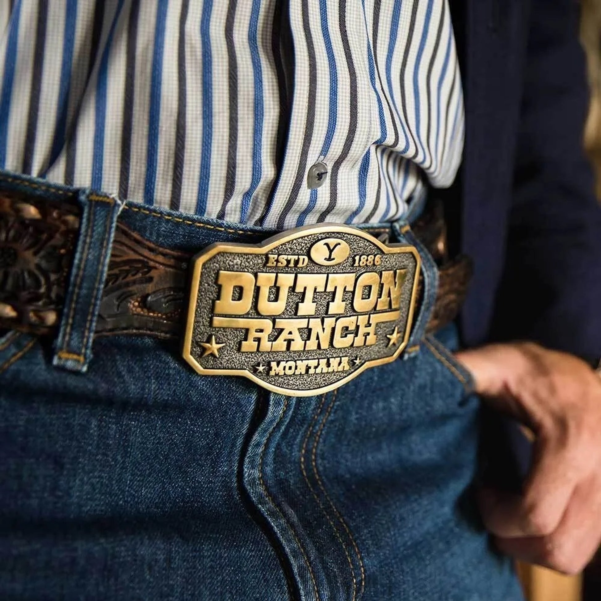 Montana Silversmiths The Dutton Ranch Attitude Belt Buckle