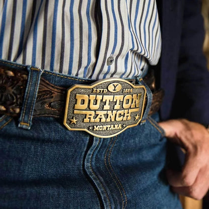 Montana Silversmiths The Dutton Ranch Attitude Belt Buckle