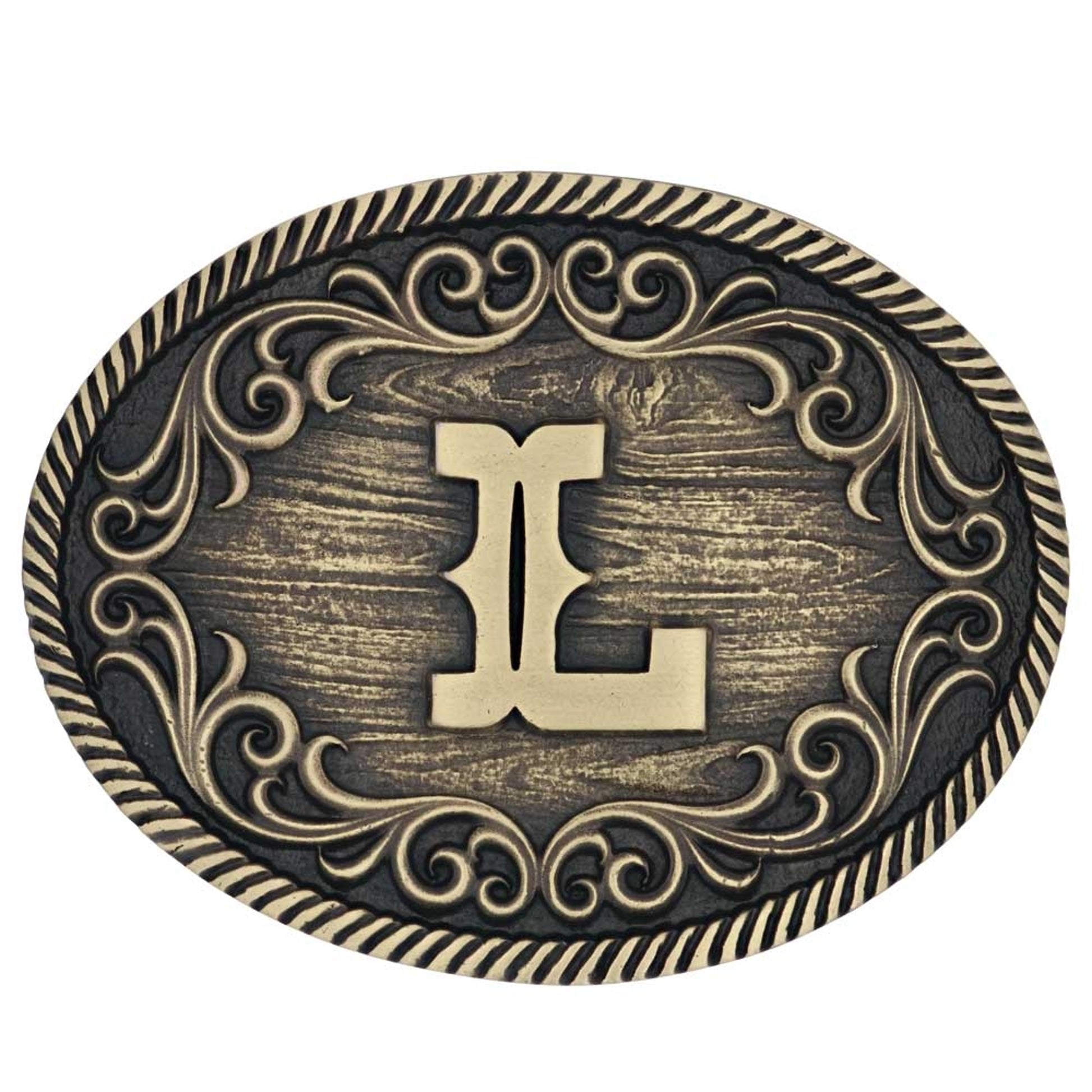Montana Silversmiths Filigree Initial Attitude Belt Buckle