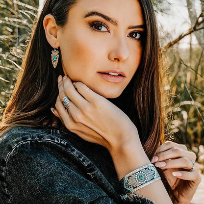 Montana Silversmiths Blue Spring Turquoise Cuff Bracelet
