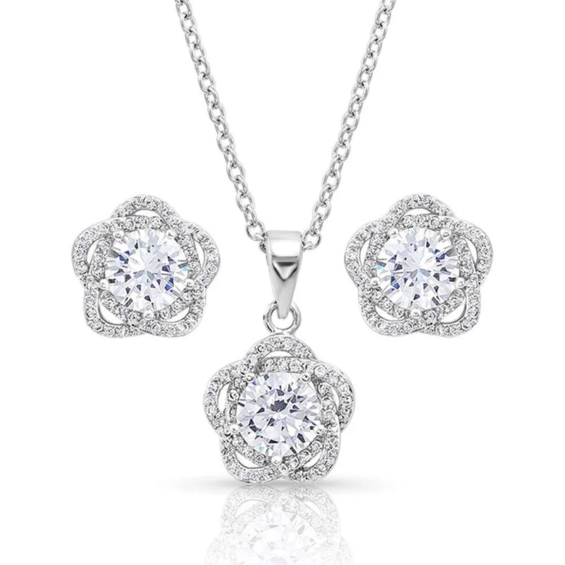 Montana Silversmiths Starlight Flower Jewelry Set