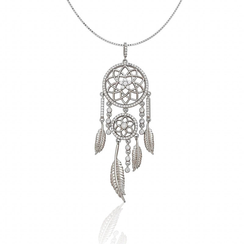 Kelly Herd Dream Catcher Pendant Necklace