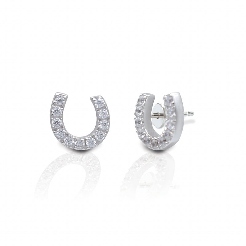 Kelly Herd Offset Horseshoe Earrings
