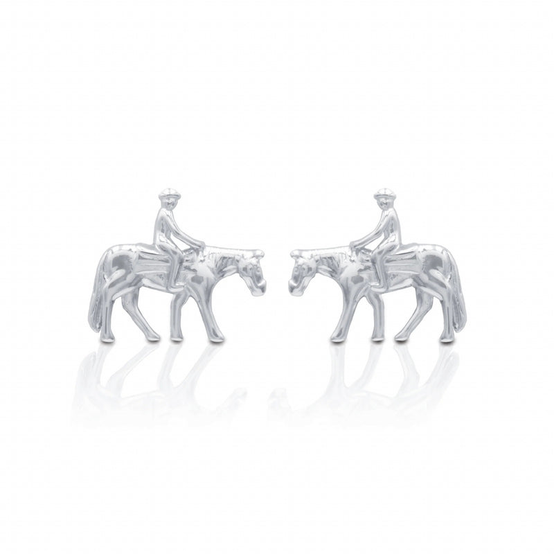 Kelly Herd Western Pleasure Horse with Rider Earrings
