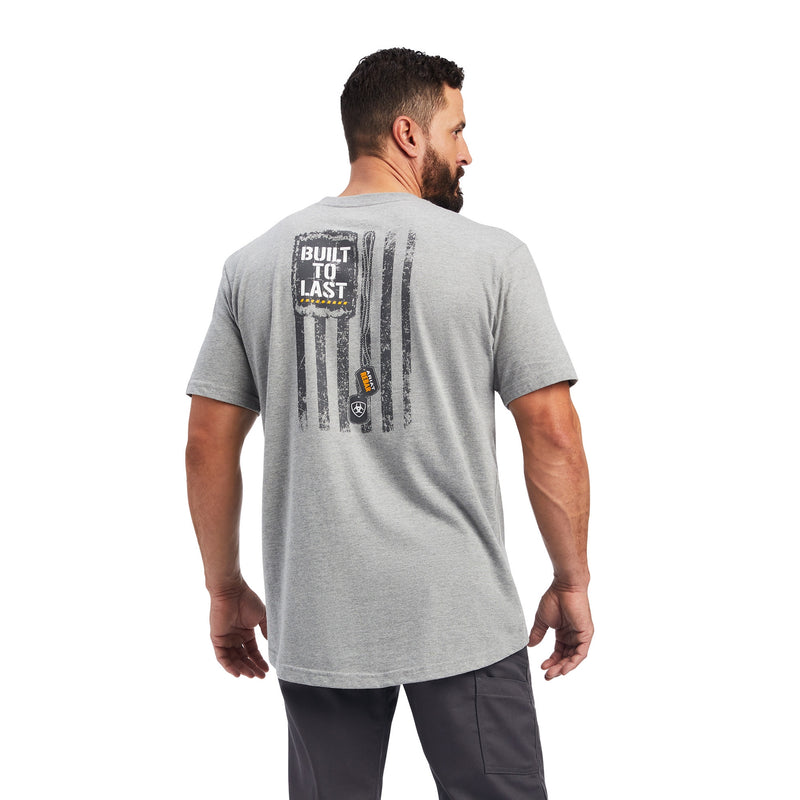 Ariat Mens Rebar Cotton Strong Dog Tags T-shirt