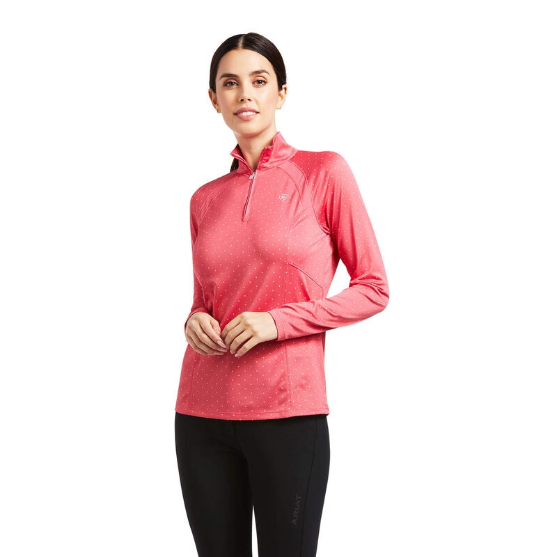 Ariat Ladies Sunstopper 2.0 1/4 Zip Baselayer Shirt