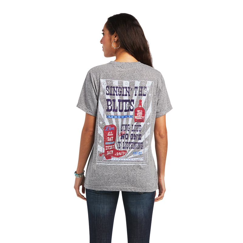 Ariat Ladies Singing the Blues Tee Shirt