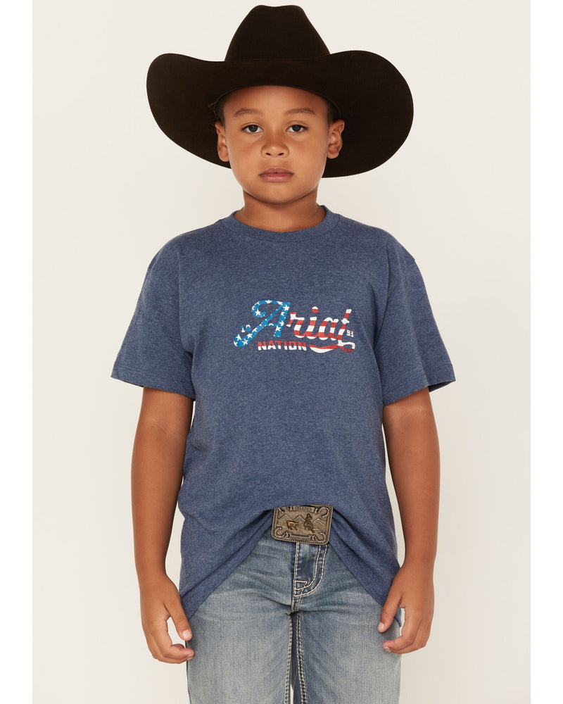 Ariat Kids Script Flag T-Shirt