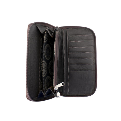 American West Ladies Saddle Ridge Zip-Around Wallet