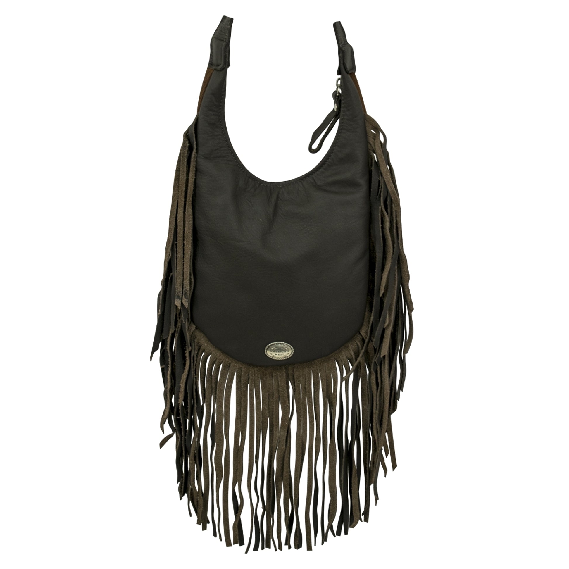 Amercian West Fringed Cowgirl Hobo Crossbody Bag