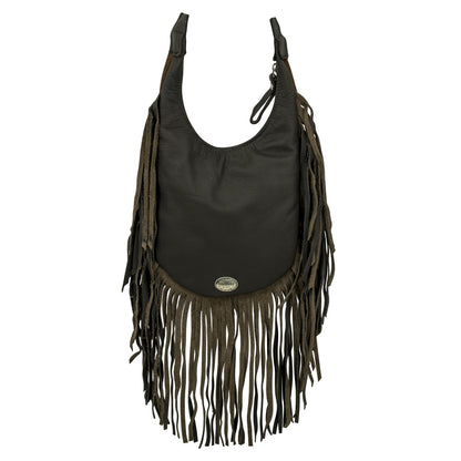 Amercian West Fringed Cowgirl Hobo Crossbody Bag
