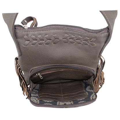 American West Fringed Cowgirl Crossbody with Front Compartment