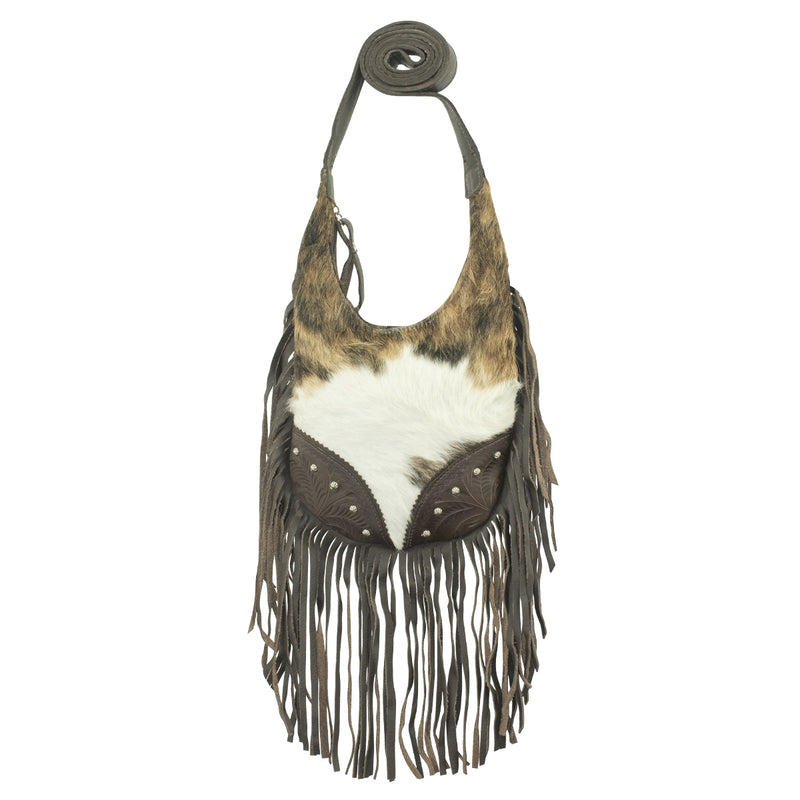 Amercian West Fringed Cowgirl Hobo Crossbody Bag