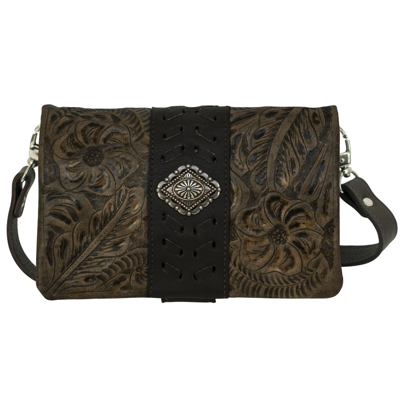 American West Large Grab-And-Go Foldover Crossbody Bag