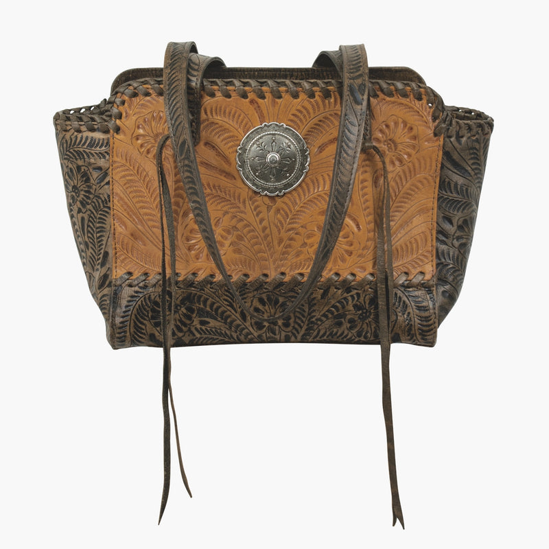 American West Annie's Secret Collection Zip Top Tote With Secret Compartment