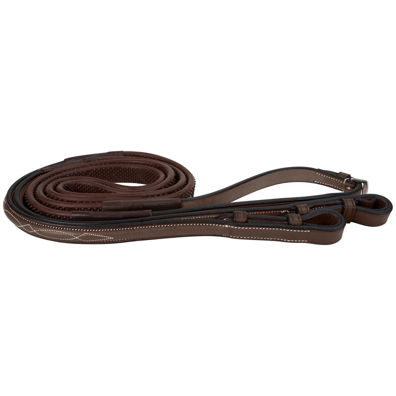 M. Toulouse Platinum Raised Rubber Reins