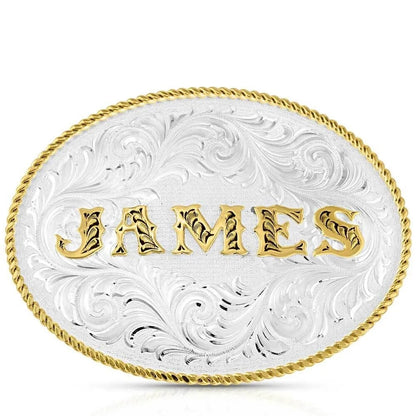 Montana Silversmiths Classic Western Custom Name Buckle