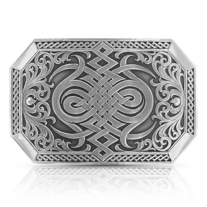 Montana Silversmiths Gunmetal Western Celtic Knot Buckle