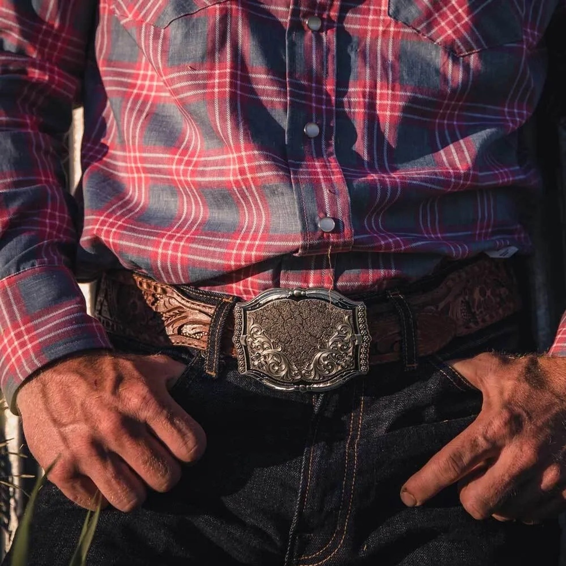 Montana Silversmiths Cracked Earth Monochrome Buckle
