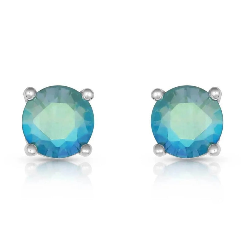 Montana Silversmiths Luminescent Blue Post Earrings