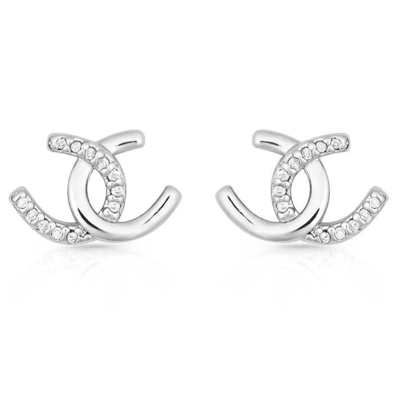 Montana Silversmiths Horseshoe Happiness Post Earrings