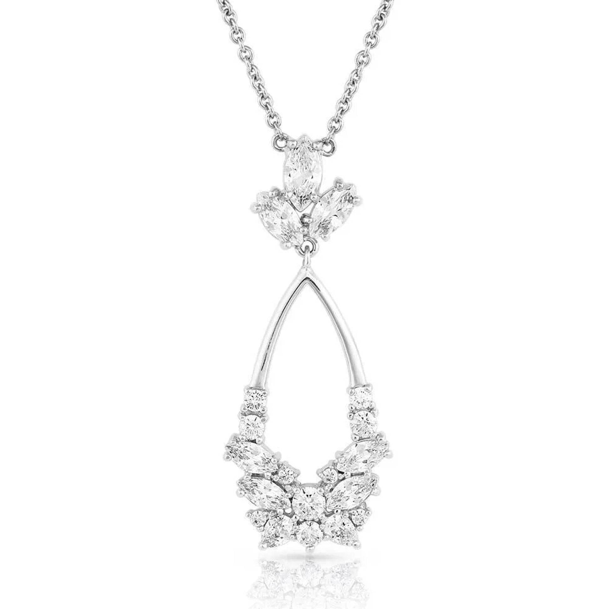 Montana Silversmiths Teardrop Masquerade Crystal Necklace