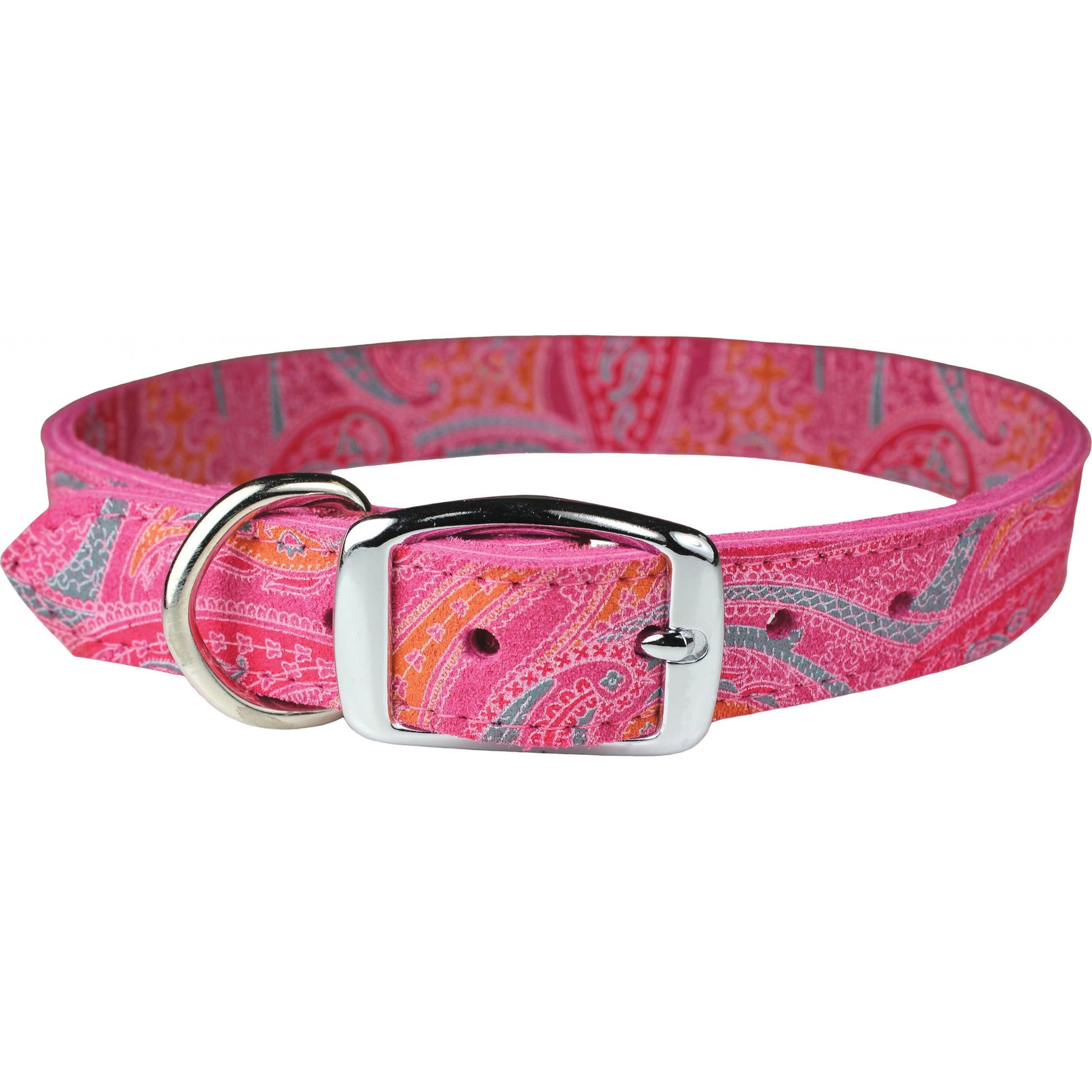 Leather Brothers Paisly Dog Collar