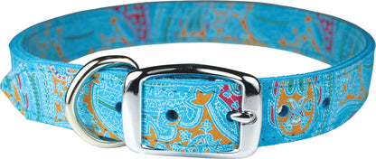 Leather Brothers Paisly Dog Collar