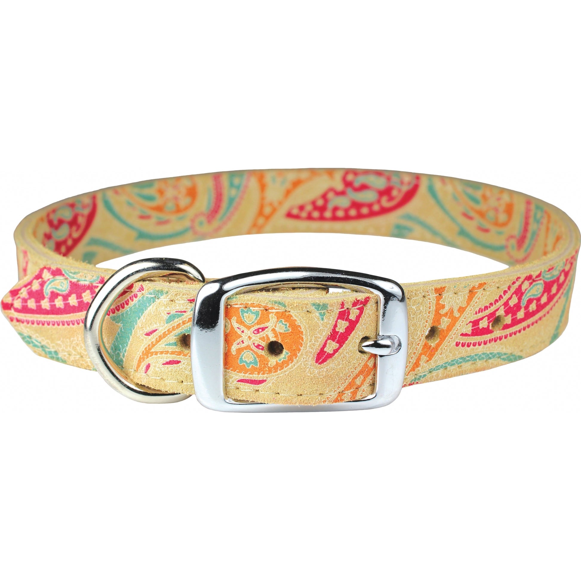 Leather Brothers Paisly Dog Collar