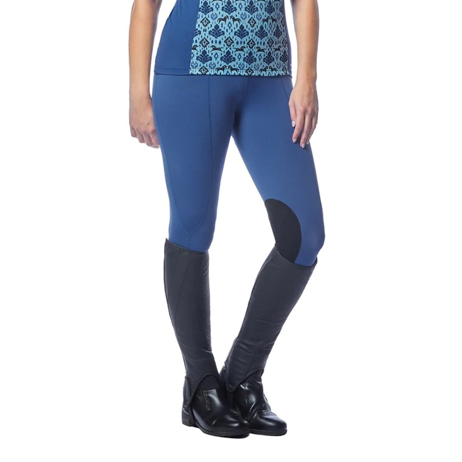 Kerrits Ladies Flow Rise Knee Patch Performance Tights